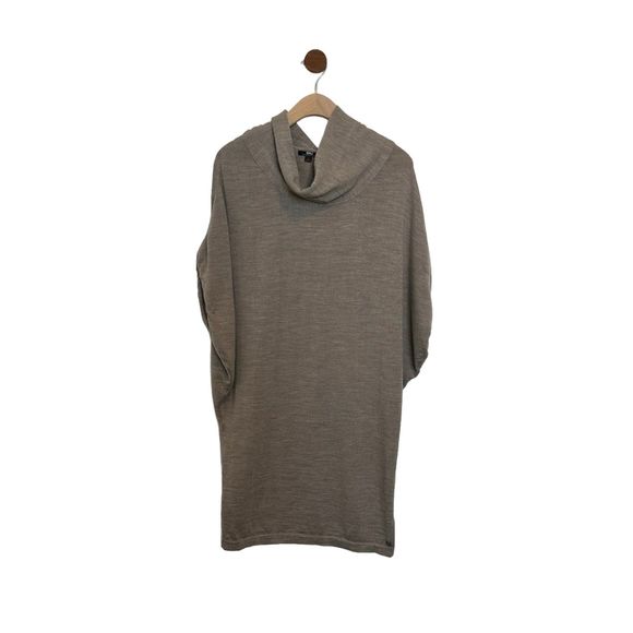 Emu Womens Sweater Dress Tunic Size Small Cowl-neck 100% Merino Wool Oversized - Picture 1 of 16